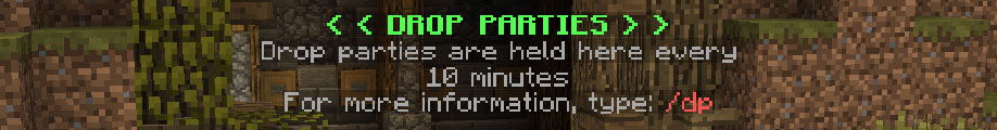Drop parties are held every 10 minutes, kits can be claimed every hour!