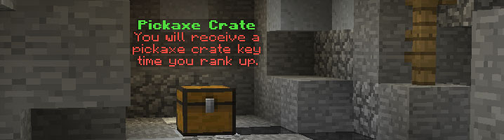 OP Pickaxe crate with which you can receive custom enchantment pickaxes